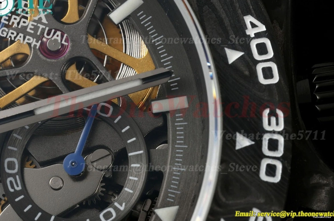 40mm Carbon Diw Dial Daytona N6F Black Skeleton NY DD4801 0127